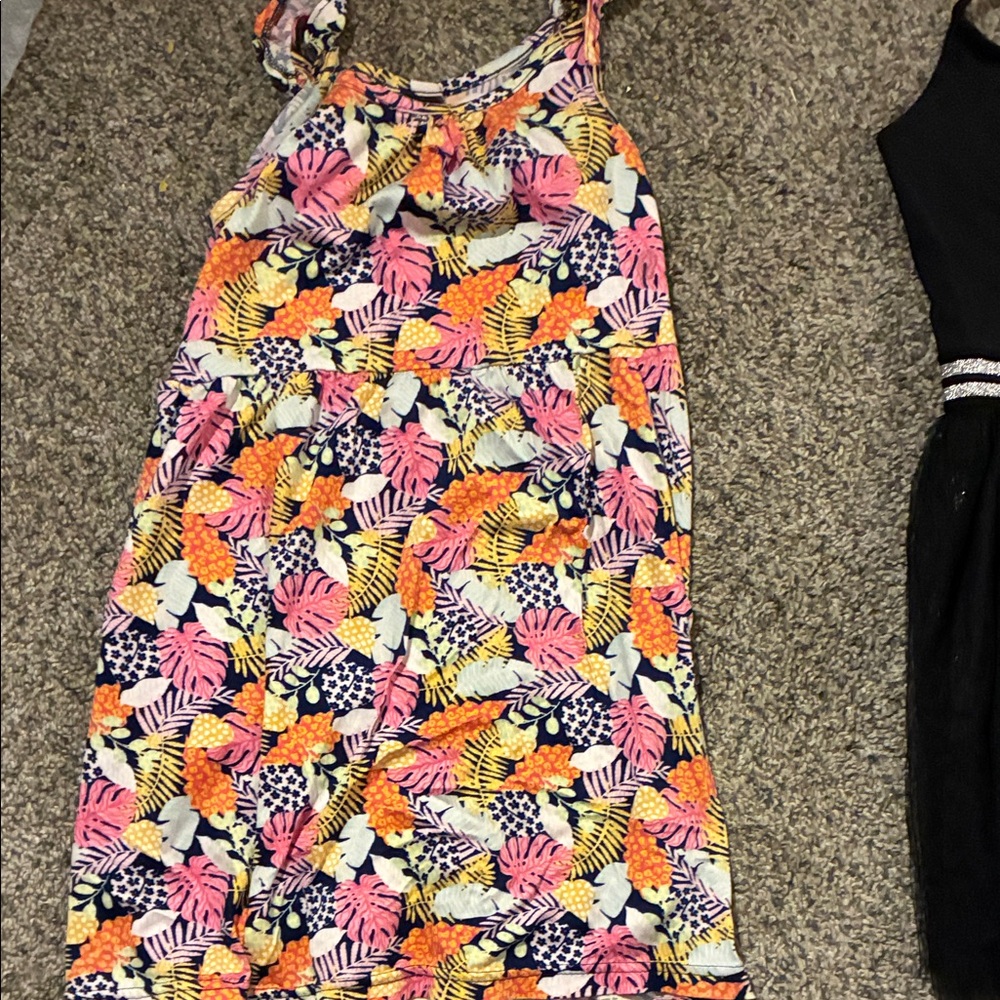 Colorful Floral Kids Dress
